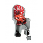 Detská sedačka HAMAX Kiss Basic červeno-sivá + prilba 